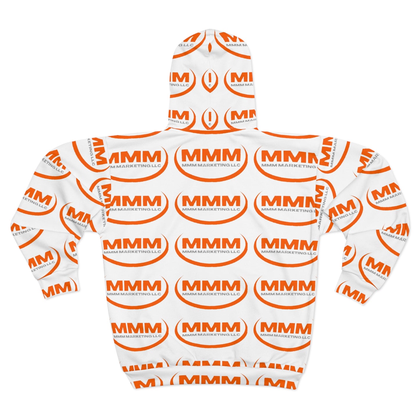 MMM Logo Unisex Zip Hoodie, Stylish Streetwear, Casual Zip Up, Perfect for Gifting, Everyday Wear, Cozy Layering