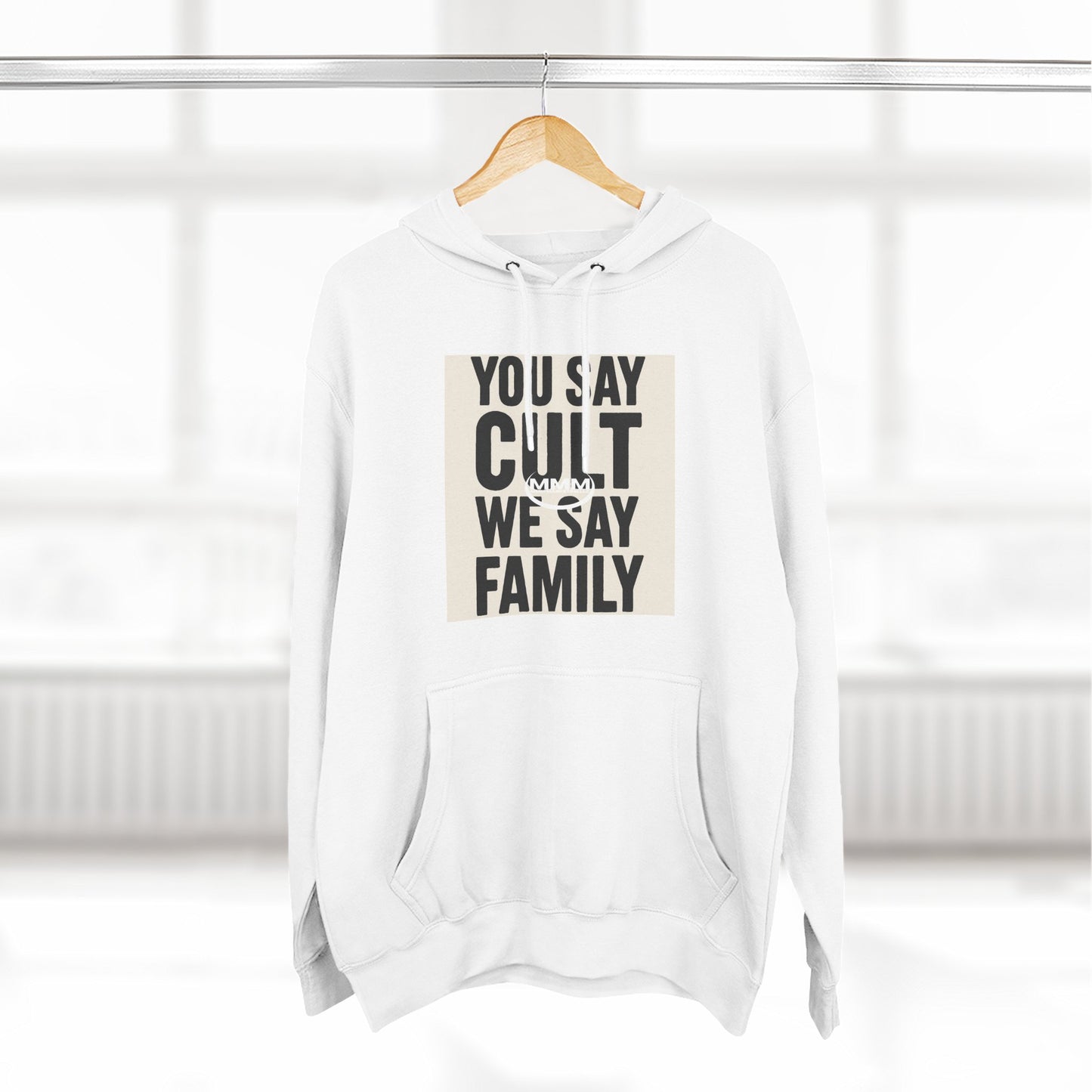 Cult Family Hoodie - Cozy White Fleece Sweatshirt, Family Reunion Gear, Unique Gift for Cult Lovers, Fun Statement Wear, Comfortable [...]